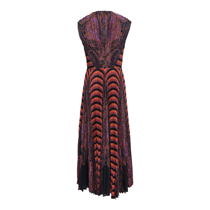 Club21 - Ulla Johnson - Violeta Pleated Sleeveless Midi Dress - WOVEN DRESSES - Purple