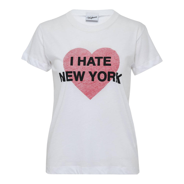 Club21 - VAQUERA - Women I Hate NY T-Shirt Knit - TEES - White