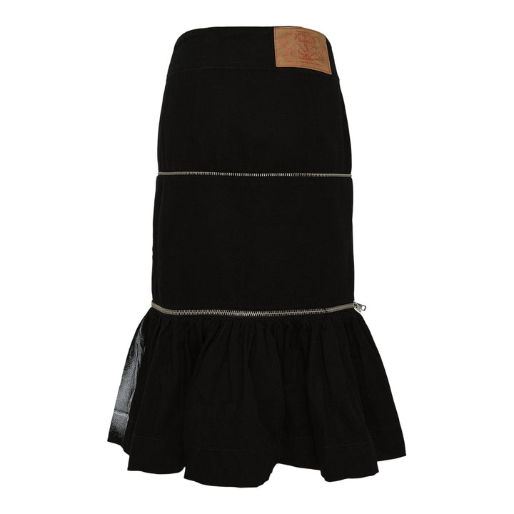 Club21 - VAQUERA - Women Painted Workwear Skirt - SKIRTS - Black