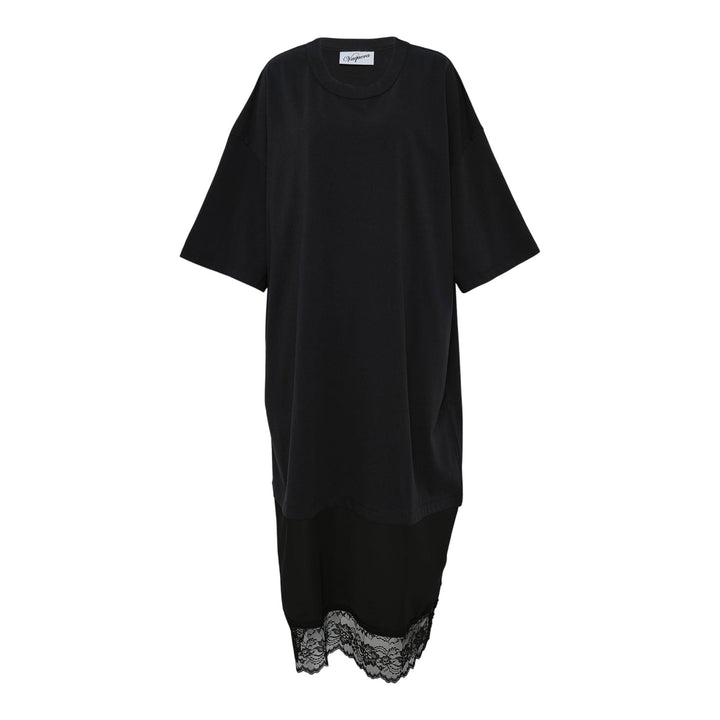 Club21 - VAQUERA - Women Slip Skirt Tall Tee Knit - TEES - Black