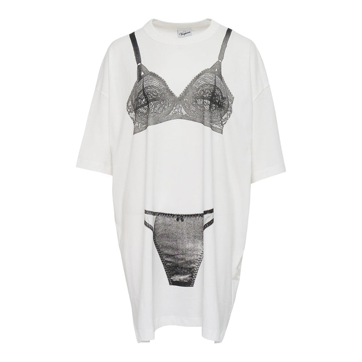 Club21 - VAQUERA - Women Trompe Loeil Tall Tee - TEES - White