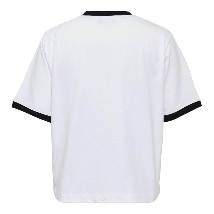 Club21 - We11done - Black Womens Amber Logo Cropped Tee - TEES - Black