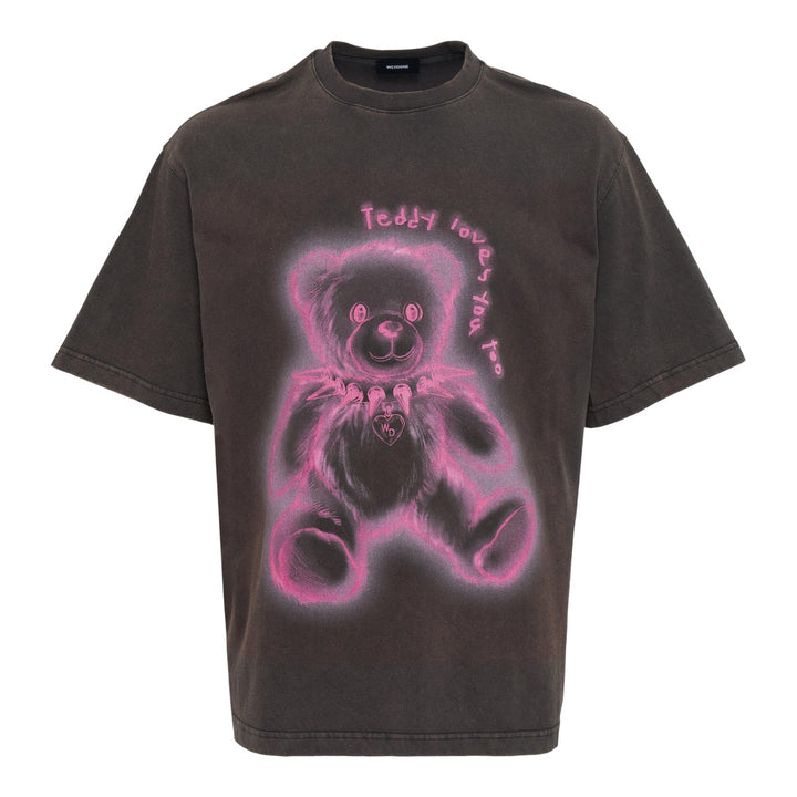 Club21 - We11done - Charcoal Teddy T-Shirt - TEES - Charcoal