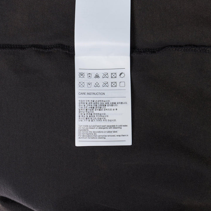 Club21 - We11done - Charcoal Teddy T-Shirt - TEES - Charcoal