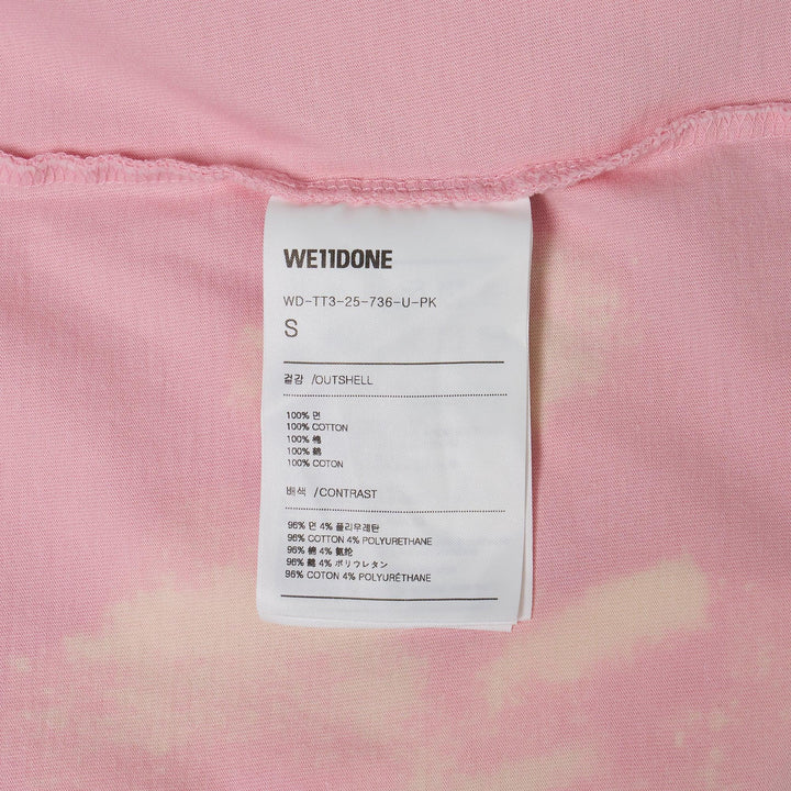 Club21 - We11done - Pink Washed Paint T-Shirt - TEES - Pink