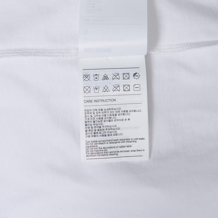 Club21 - We11done - White Watercolor T-Shirt - TEES - White