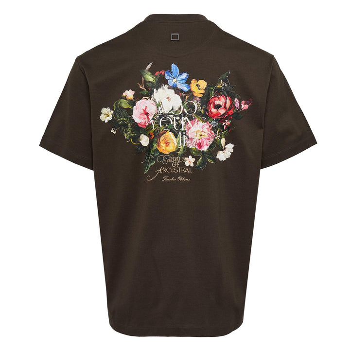 Club21 - Wooyoungmi - Back Flower Print Tee - TEES - Khaki