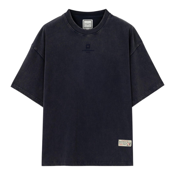 Club21 - Wooyoungmi - Oversized Front Square Embroidered T-Shirt - TEES - Purple