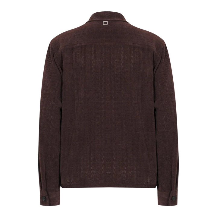 Club21 - Wooyoungmi - Textured Knit Shirdigan - BLOUSON - Brown