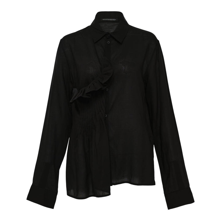 Club21 - Y's - Front Pintuck Blouse - BLOUSES - Black