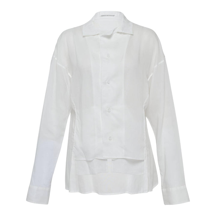 Club21 - Y's - Paneled Short Blouse - BLOUSES - Off-White
