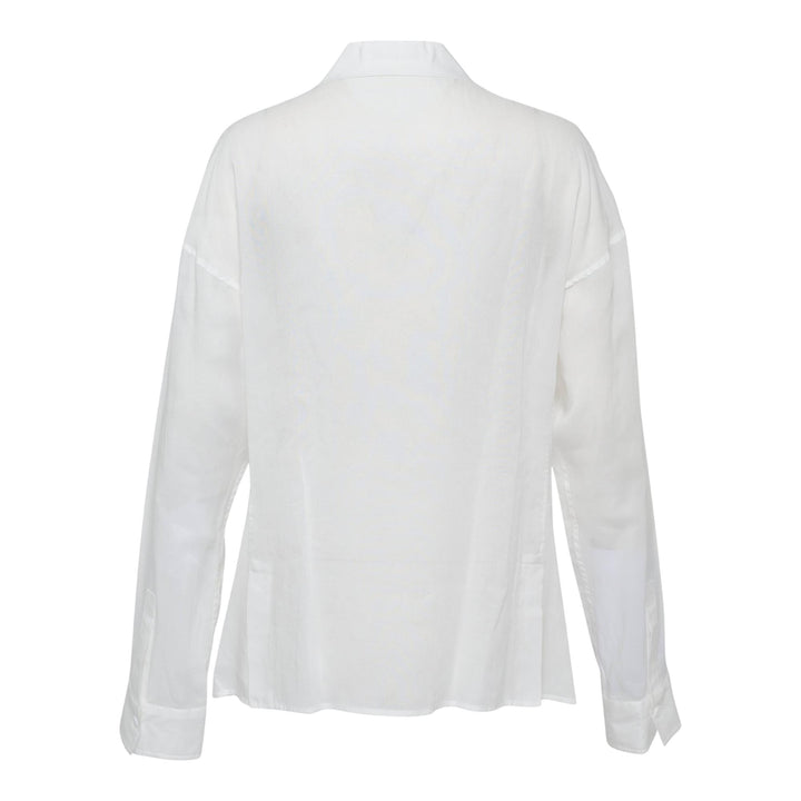 Club21 - Y's - Paneled Short Blouse - BLOUSES - Off-White