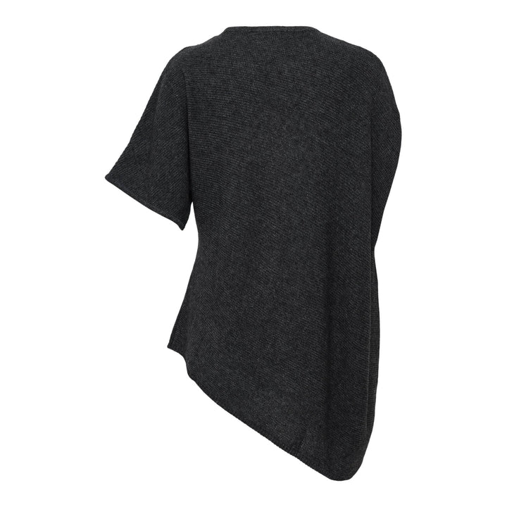 Club21 - Y's - Wool Brend Arranged Knit Top - KNIT TOPS - Charcoal