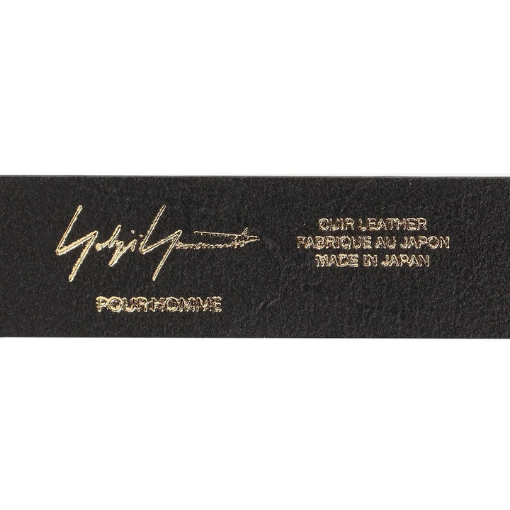 Club21 - Yohji Yamamoto - 30mm Plain Belt - BELTS - Black