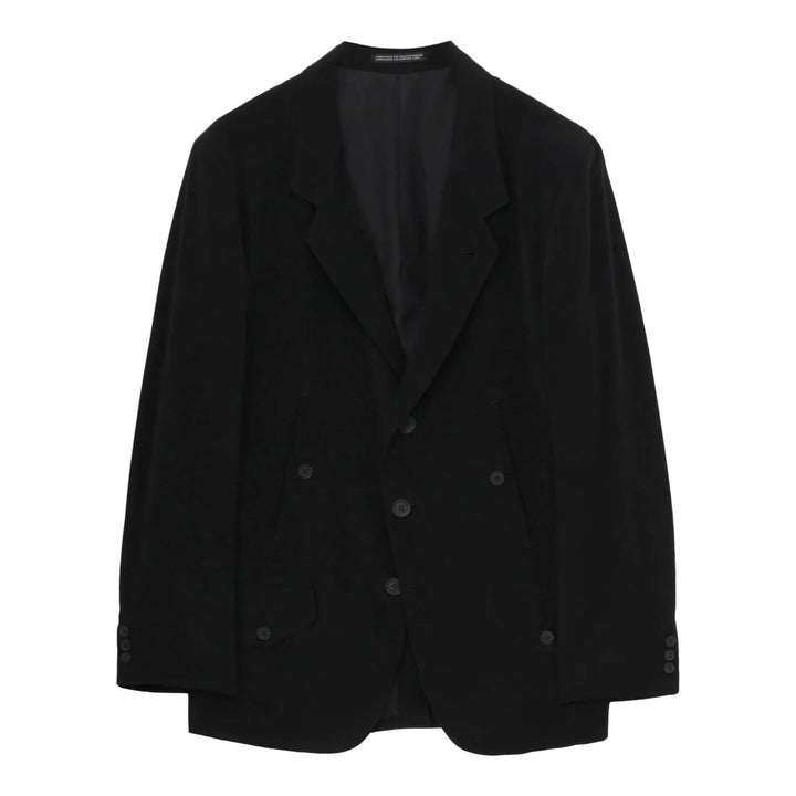 Club21 - Yohji Yamamoto - 3 Buttons Jacket With Flap - JACKETS - Black