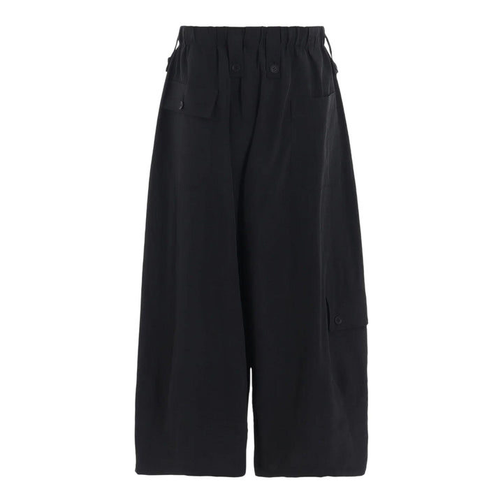 Club21 - Yohji Yamamoto - Flap Wide Pants - PANTS - Black