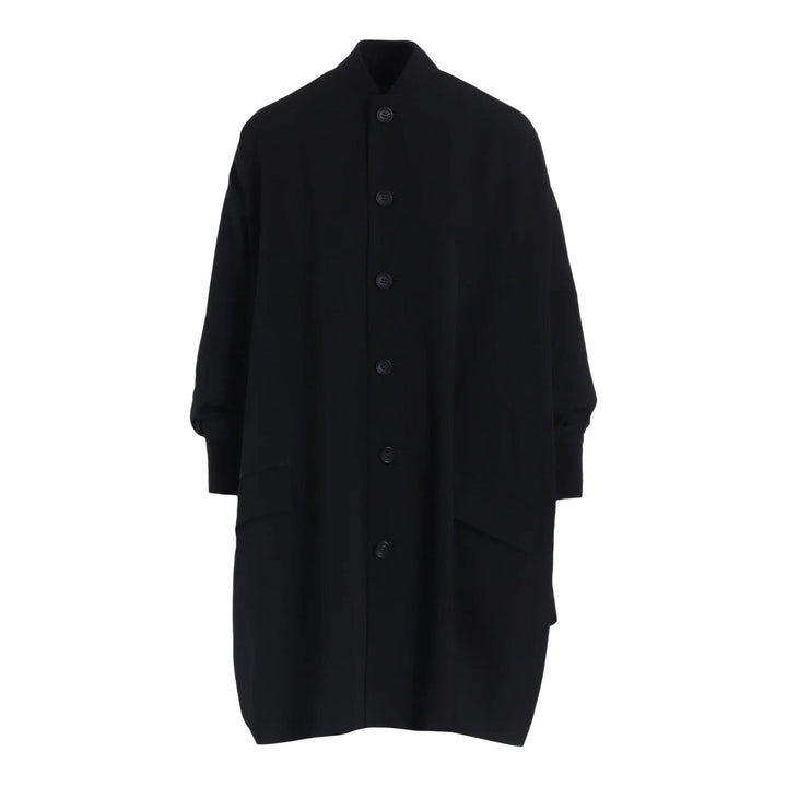 Club21 - Yohji Yamamoto - Padded Drape Coat - COATS - Black