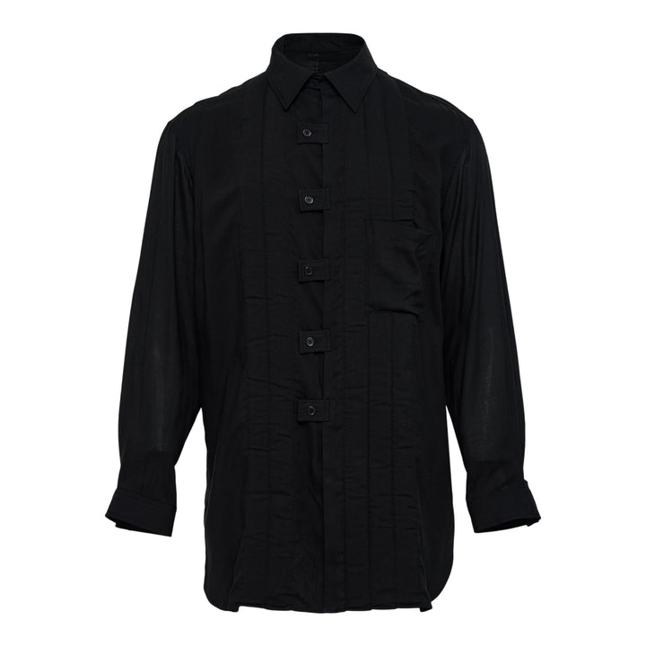 Club21 - Yohji Yamamoto - Tab Padded Blouse - SHIRTS - Black