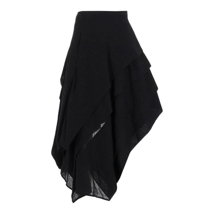 Club21 - Yohji Yamamoto - Tucked Stitch Skirt - SKIRTS - Black