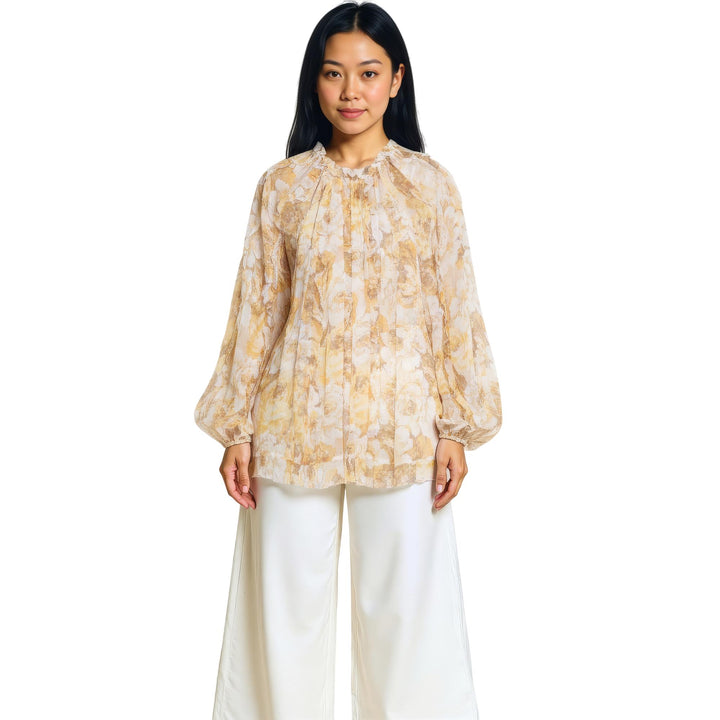 Club21 - ZIMMERMANN - Balance Frill Billow Top - WOVEN TOPS - Yellow