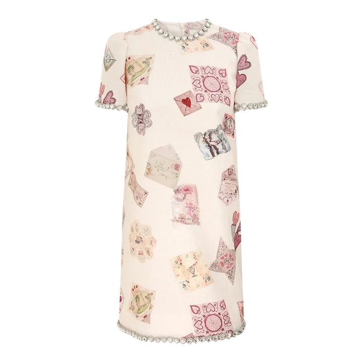 Club21 - ZIMMERMANN - Hypnotic Jewelled Shift Dress - DRESSES - Off-White