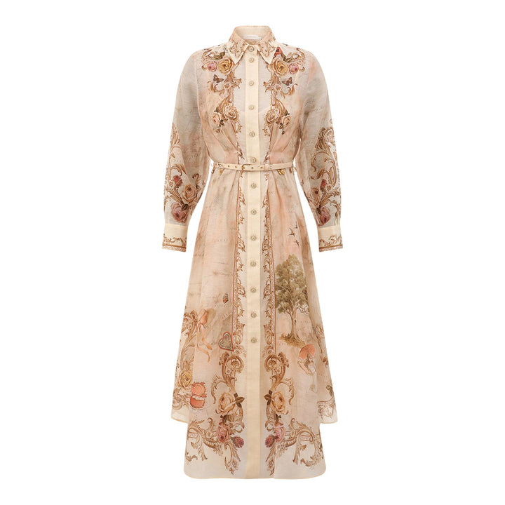 Club21 - ZIMMERMANN - Memento Buttoned Midi Dress - WOVEN DRESSES - Print