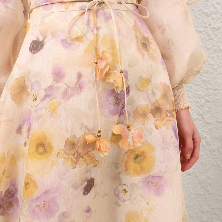 Club21 - ZIMMERMANN - Memento Embroidered Midi Skirt - SKIRTS - Floral