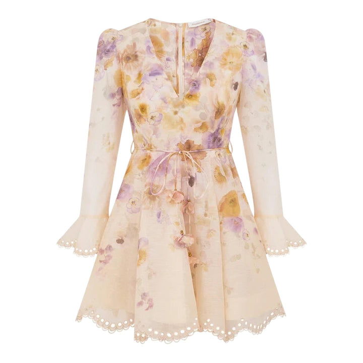 Club21 - ZIMMERMANN - Memento Embroidered Mini Dress - DRESSES - Off-White