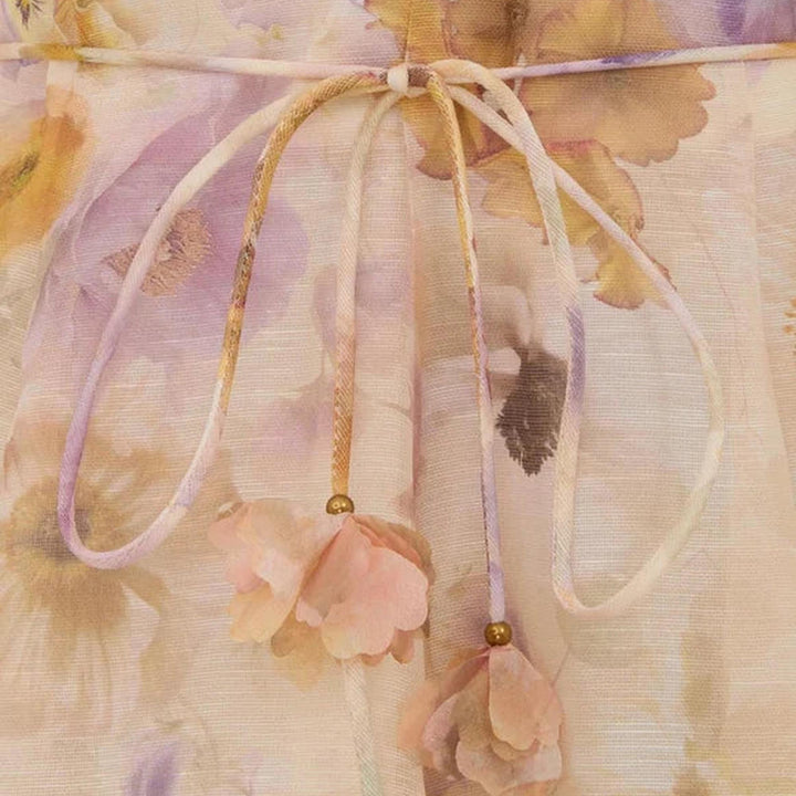 Club21 - ZIMMERMANN - Memento Embroidered Mini Dress - DRESSES - Off-White