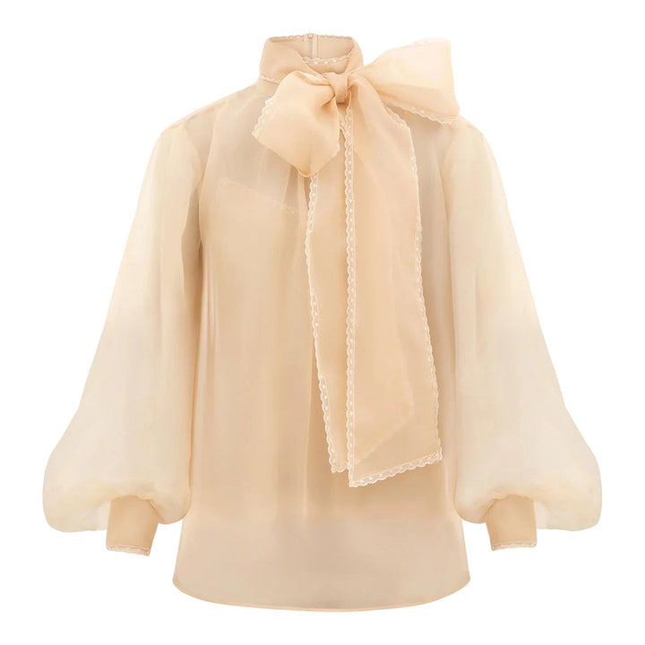 Club21 - ZIMMERMANN - Memento Organza Blouse - BLOUSES - Beige