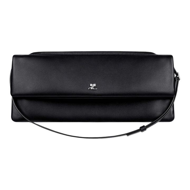 Club21 - courreges - Cuff Leather Clutch - HANDBAGS - Black