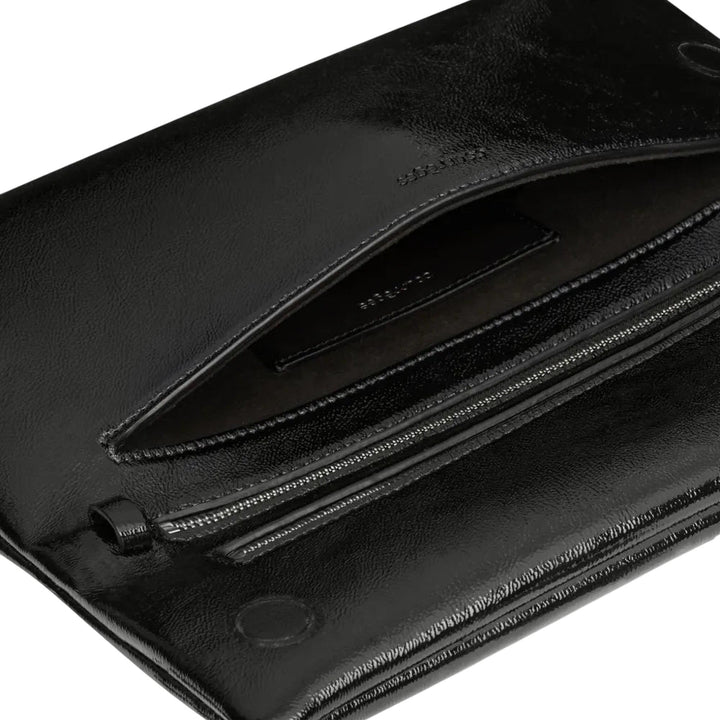 Club21 - courreges - Cuff Naplack Clutch - HANDBAGS - Black