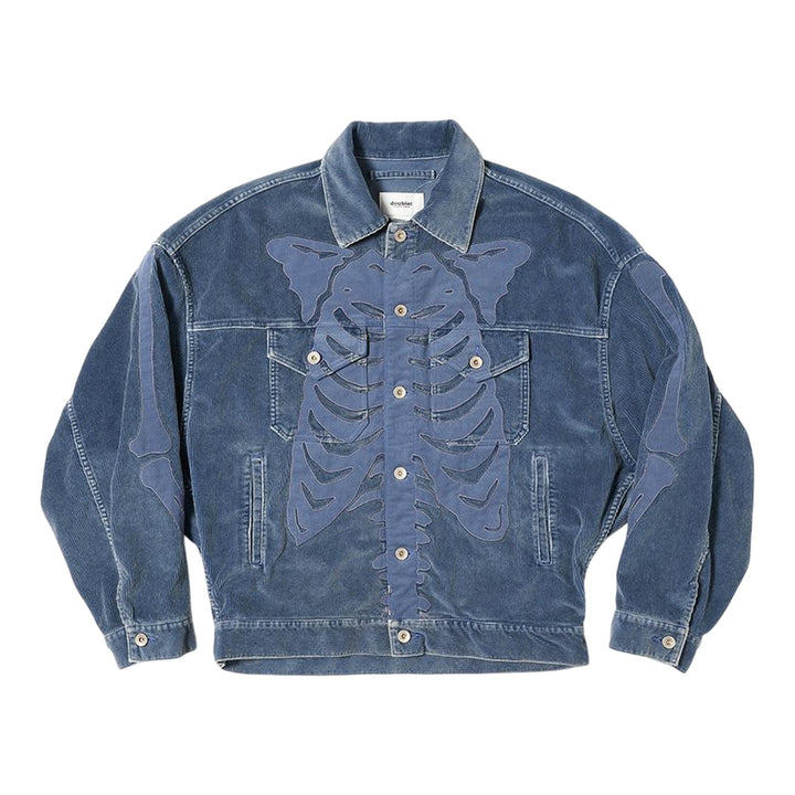 Club21 - doublet - Bone Applique Corduroy Jacket - BLOUSON - Blue