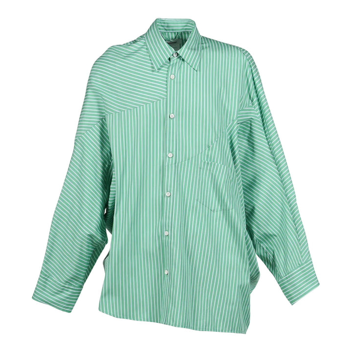 Club21 - doublet - Distorted Cutting Shirt - SHIRTS - Green