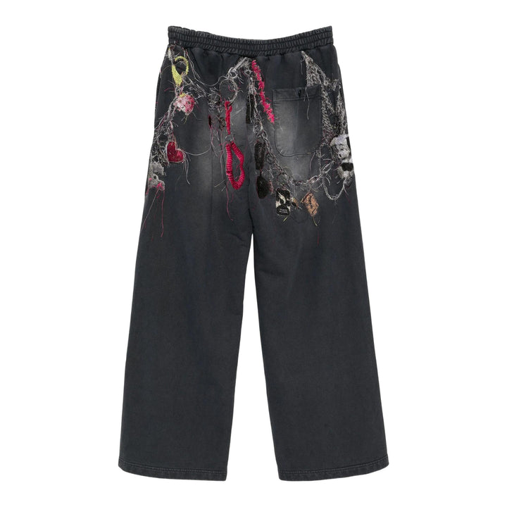 Club21 - doublet - Embroidered Chain Sweatpants - SWEATPANTS - Grey