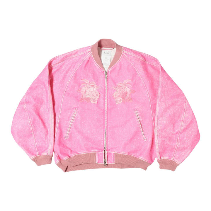 Club21 - doublet - Flocked Deinm Souvenir Jacket - BLOUSON - Pink