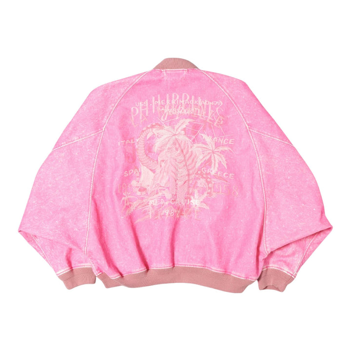 Club21 - doublet - Flocked Deinm Souvenir Jacket - BLOUSON - Pink