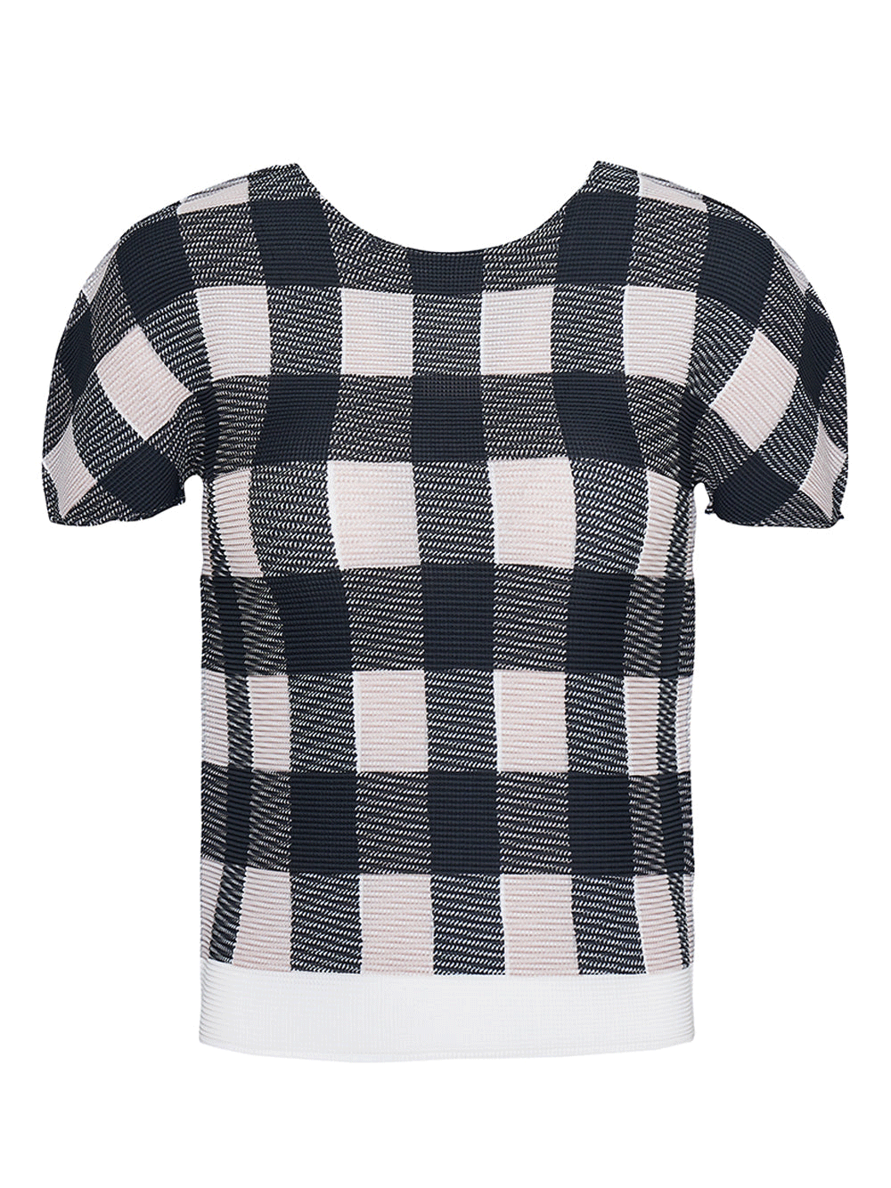 Gingham Check Pleats Top – Club21.com