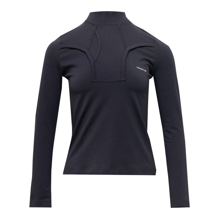 Club21 - pushBUTTON - Gray Brief Motif Jersey Top - BLOUSES - Grey