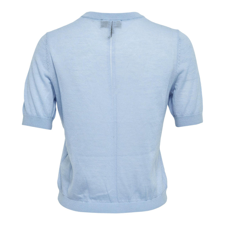 Club21 - rag & bone - Adeline Lightweight Cashmere Tee - WOVEN TOPS - Light Blue