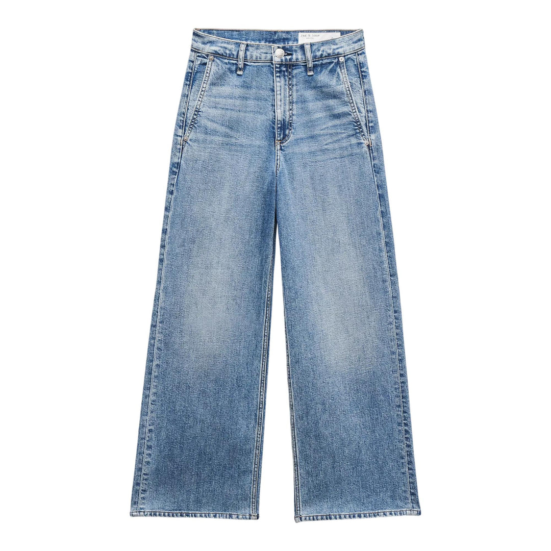 Club21 - rag & bone - Andi High-Rise Ankle Wide Leg Jeans - JEANS - Denim