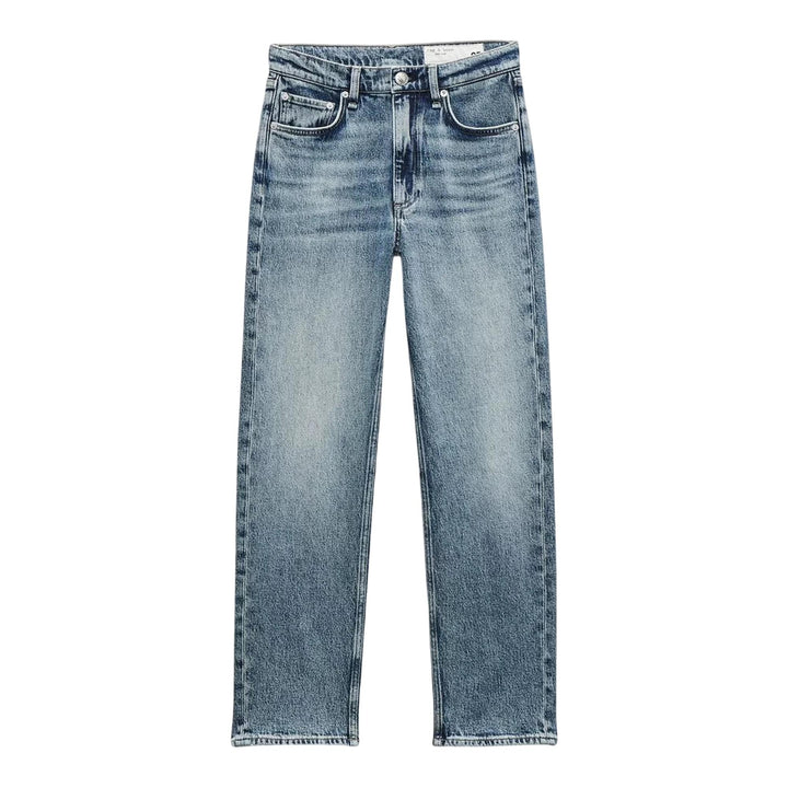 Club21 - rag & bone - Harlow Mid-Rise Ankle Straight Jeans - JEANS - Blue