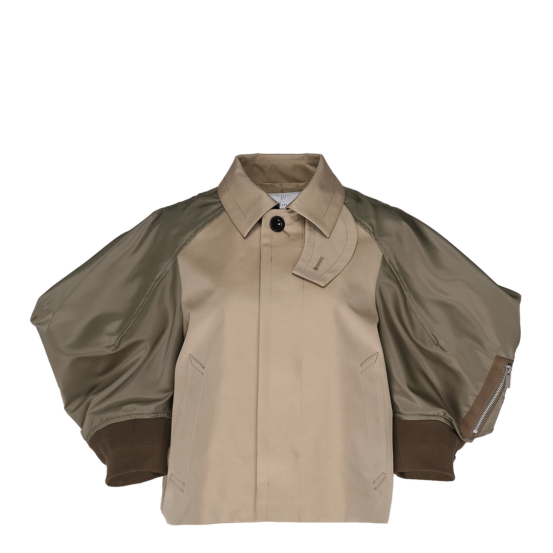 sacai_Cotton_Gabardine_X_Nylon_Twill_Blouson_Beige