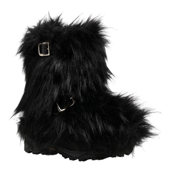 Club21 - sacai - Faux Fur Boots - BOOTS - Black