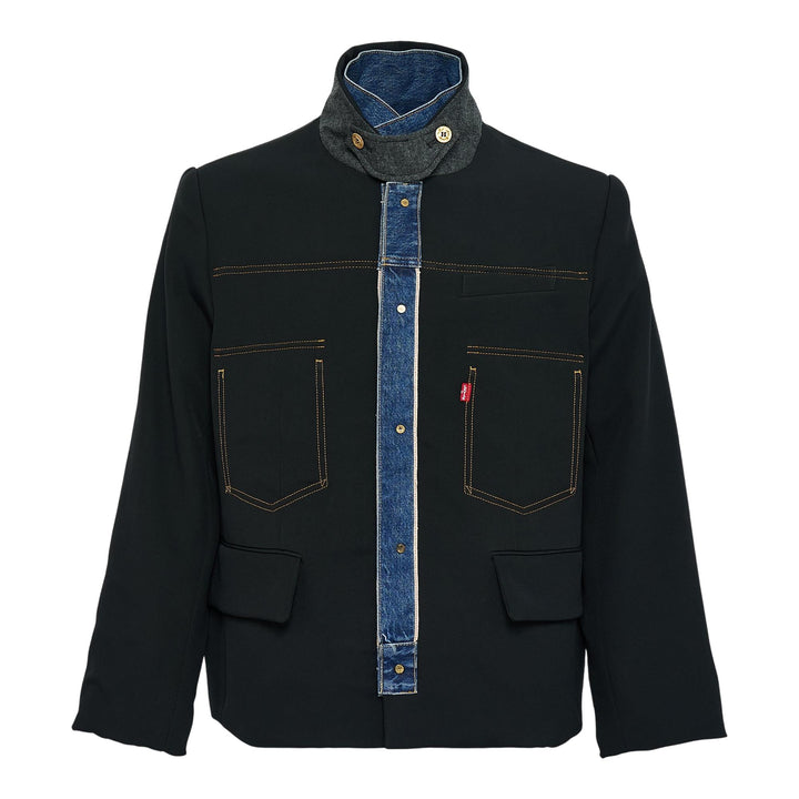 Club21 - sacai x Levi's - Levis Denim X Matelasse Twill Blouson - BLOUSON - Black