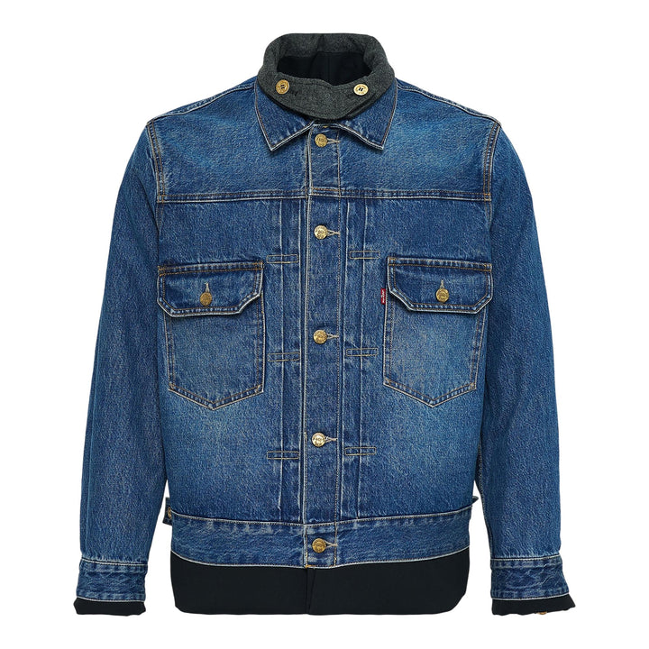 Club21 - sacai x Levi's - Levis Denim X Matelasse Twill Blouson - BLOUSON - Black