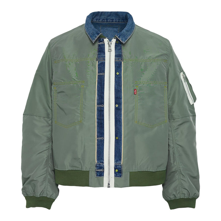 Club21 - sacai x Levi's - Levis Denim X Nylon Twill Blouson - BLOUSON - Khaki