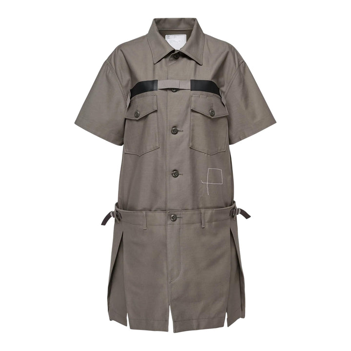 Club21 - sacai x WTAPS - WTAPS Cotton Back Satin Dress Women - WOVEN DRESSES - Natural