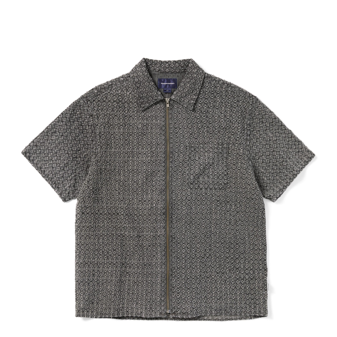 Áo sơ mi denim zip hư hỏng