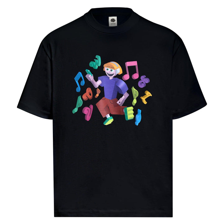 Club21 - vowels - 3D Tee - TEES - Black